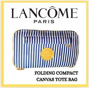 🔥 VTG / NEW / Lancôme / FOLDING COMPACT CANVAS TOTE BAG